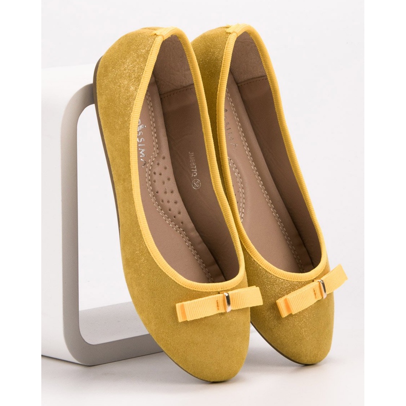 GUAPISSIMA Ballerines À Paillettes jaune 1