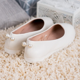 SHELOVET Ballerines blanches 1 SHELOVET Ballerines blanches 1