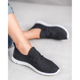 Chaussures textiles noires le noir 1