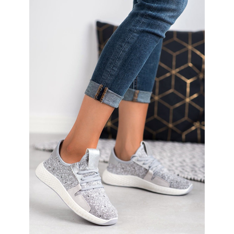 SHELOVET Chaussures de sport à enfiler gris 2