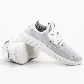 SHELOVET Chaussures de sport à enfiler blanc 1