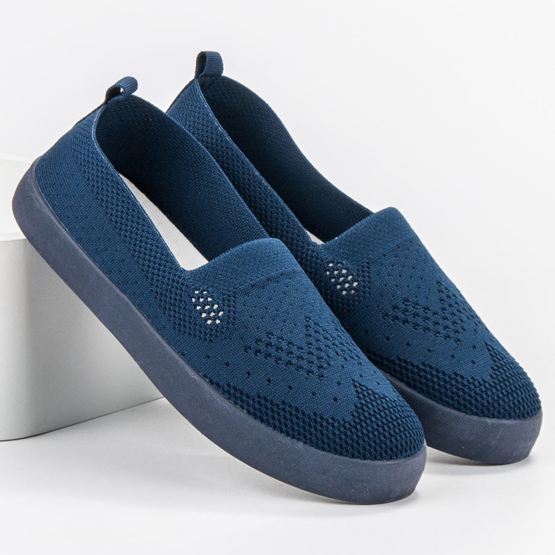 SHELOVET Slipons textiles bleu 2
