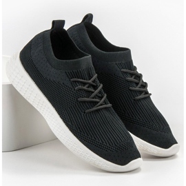 SHELOVET Chaussures de sport à enfiler noir 2