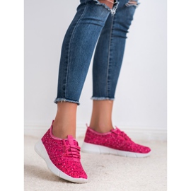 Bona Chaussures de sport à pois violet 2 Bona Chaussures de sport à pois violet 2