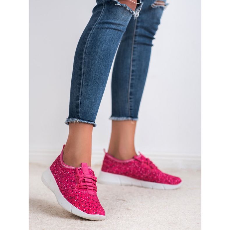 Bona Chaussures de sport à pois violet 2 Bona Chaussures de sport à pois violet 2