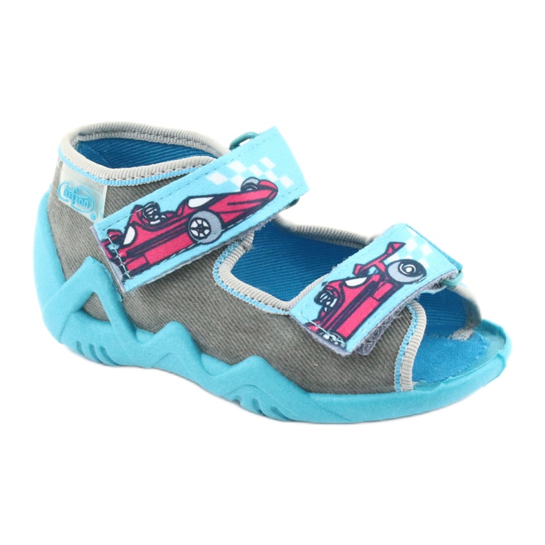 Chaussures enfant Befado 250P085 bleu gris 1
