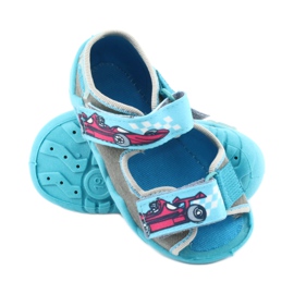 Chaussures enfant Befado 250P085 rouge bleu gris 3