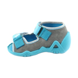 Chaussures enfant Befado 250P085 rouge bleu gris 2