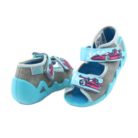 Chaussures enfant Befado 250P085 rouge bleu gris 4