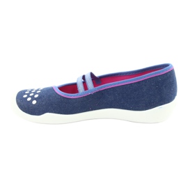 Chaussures pour enfants Befado 116Y253 bleu marine bleu rose 2