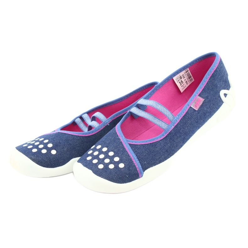 Chaussures pour enfants Befado 116Y253 bleu marine bleu rose 3