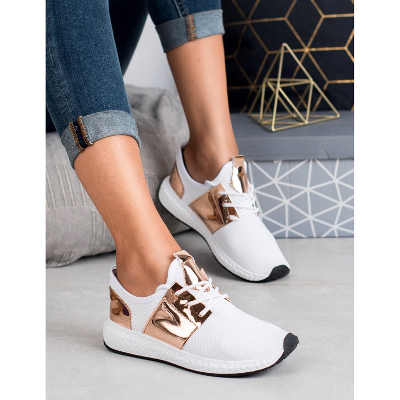 SHELOVET Chaussures de sport à la mode blanche 1