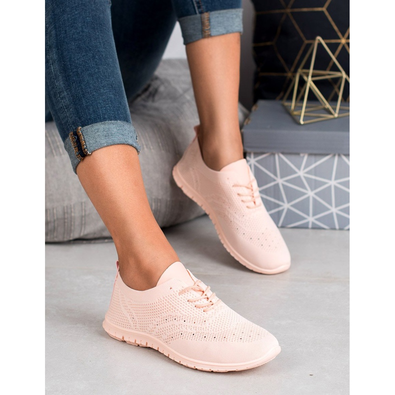 SHELOVET Chaussures de sport textiles rose 1