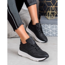 SHELOVET Baskets noires le noir 1