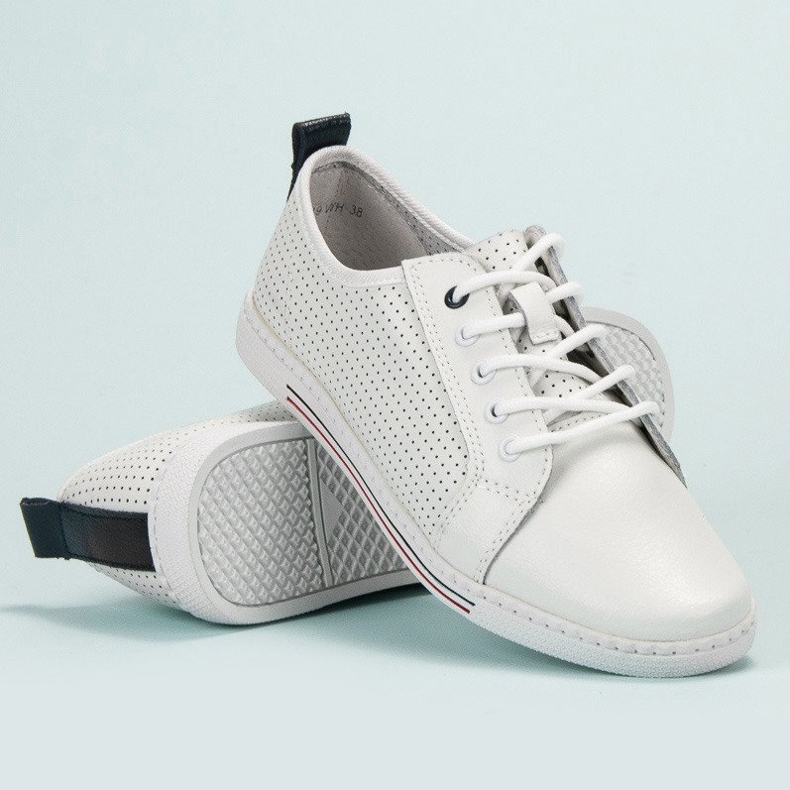 Filippo Richelieus en cuir blanche 1 Filippo Richelieus en cuir blanche 1