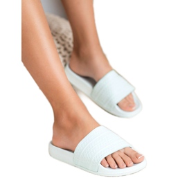 Vices Pantoufles confortables en mousse vert 5