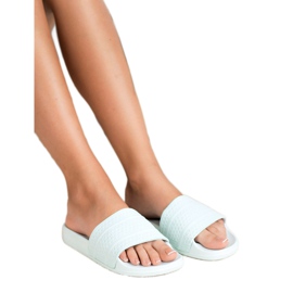 Vices Pantoufles confortables en mousse vert 6