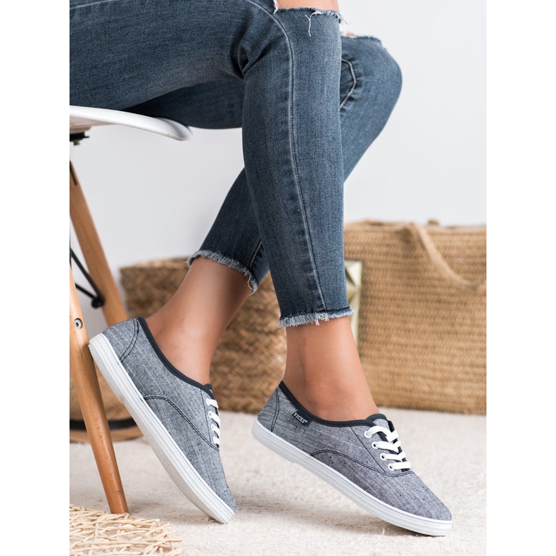 Baskets en textile VICES bleu 1