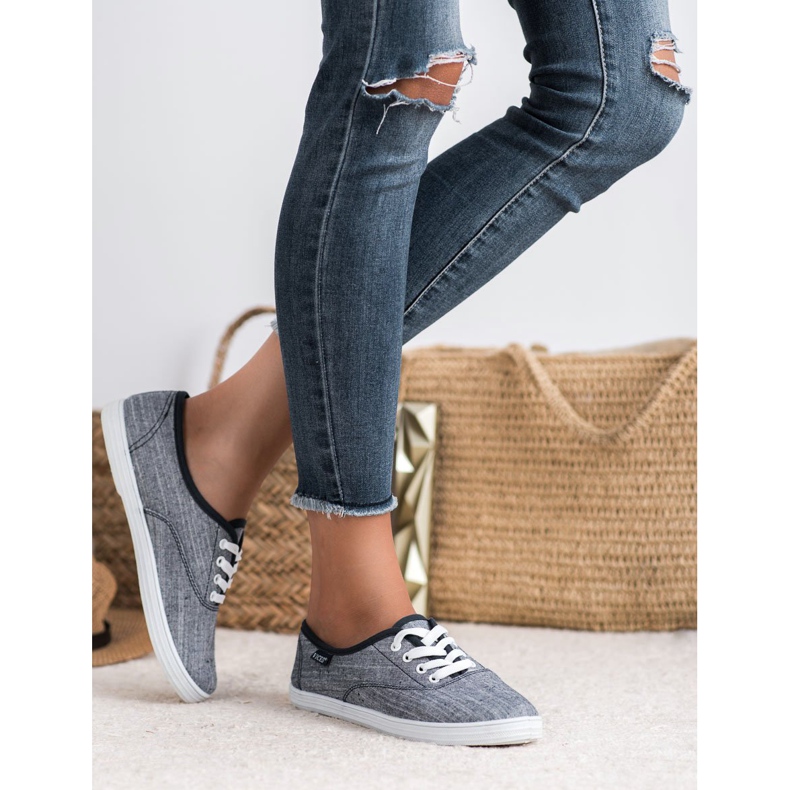 Baskets en textile VICES bleu 2