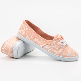 Baskets à motif VICES blanche orange 3