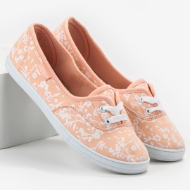 Baskets à motif VICES blanche orange 4