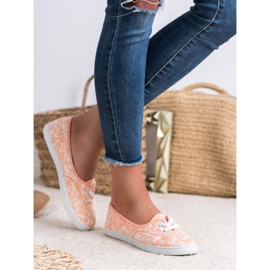 Baskets à motif VICES blanche orange 5
