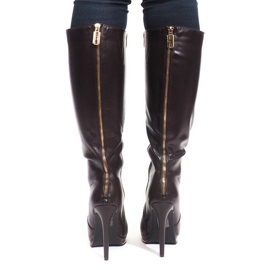 Bottes À Talons Hauts JU862 Marron brun 4