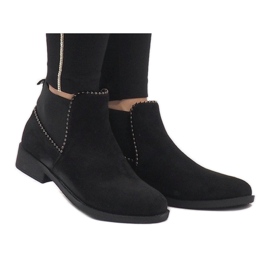 Sergio Todzi Boots en daim noir avec un élastique love L1213 le noir 2