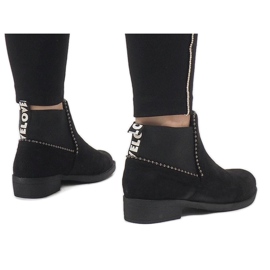 Sergio Todzi Boots en daim noir avec un élastique love L1213 le noir 3