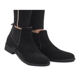 Sergio Todzi Boots en daim noir avec un élastique love L1213 le noir 4