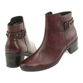 Boots femme Caprice 25433 bordeaux rouge 4