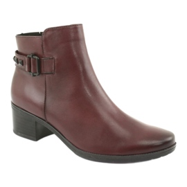 Boots femme Caprice 25433 bordeaux rouge 1