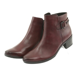 Boots femme Caprice 25433 bordeaux rouge 3