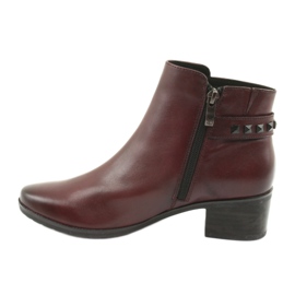 Boots femme Caprice 25433 bordeaux rouge 2