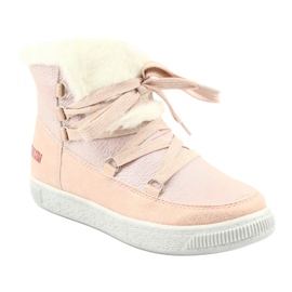 Boots rose poudré Big Star 374080 jaune 1