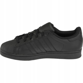 Chaussures Adidas Superstar J Foundation Jr B25724 noir 1
