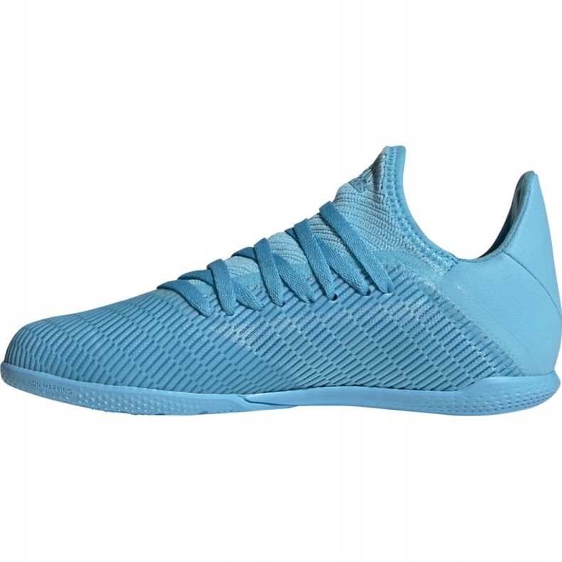 Chaussures de football adidas X 19.3 In Jr F35354 bleu 1