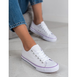 SHELOVET Baskets blanches classiques 1