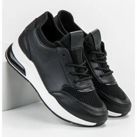 Ideal Shoes Chaussures de sport pour femmes le noir 1