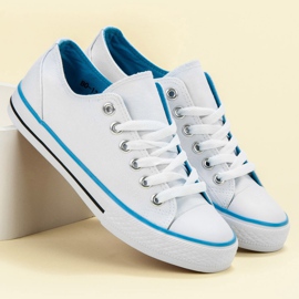 SHELOVET Baskets blanches classiques 3
