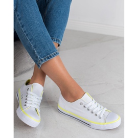 SHELOVET Baskets blanches classiques 3
