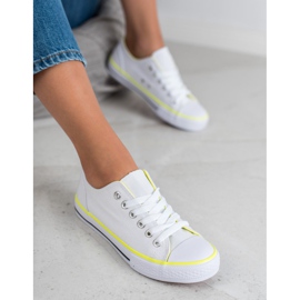 SHELOVET Baskets blanches classiques 2