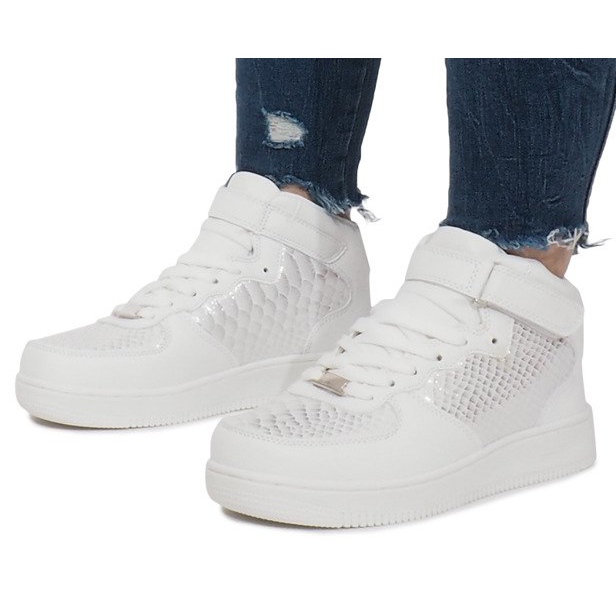 Baskets blanches High Force One multicolore 1