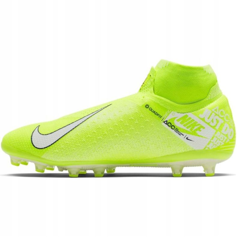 Nike Phantom Vsn Elite Df Ag Pro M AO3261-717 chaussures de football jaune jaune 1