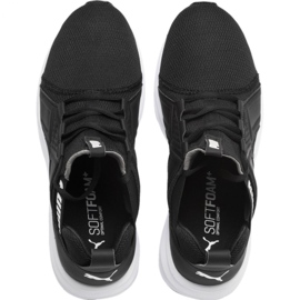 Chaussures Puma Enzo Sport M 192593 01 noir - blanc blanche le noir 1