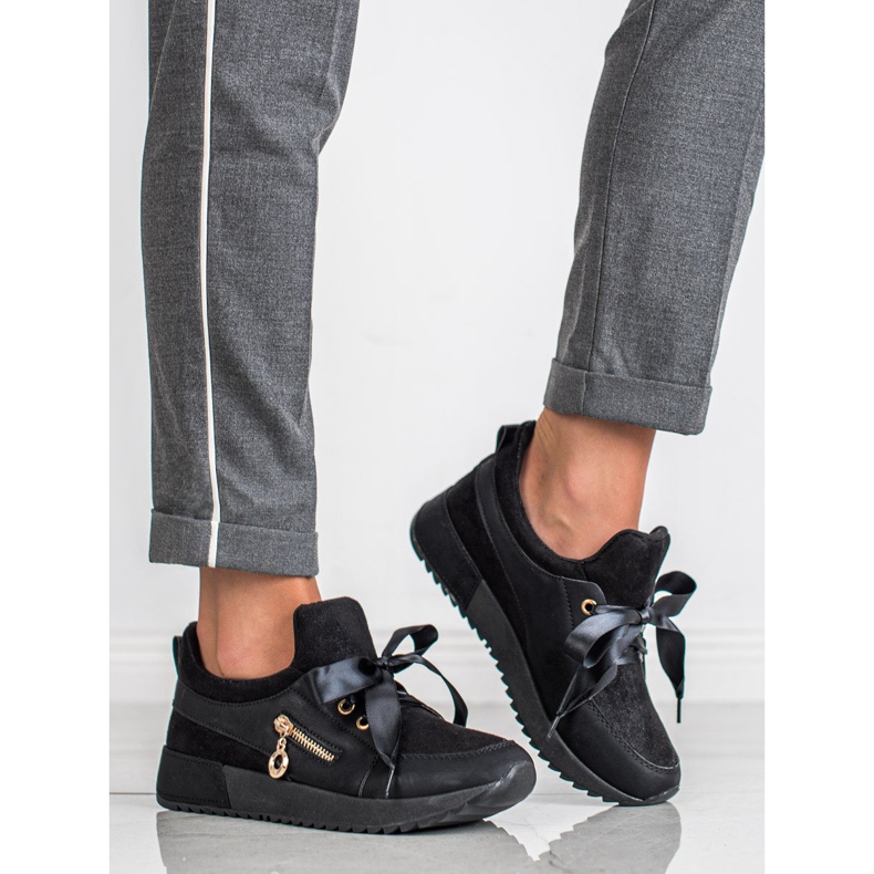 SHELOVET Chaussures de brocart le noir 1