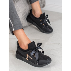 SHELOVET Chaussures de brocart le noir 2