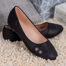 Small Swan Ballerines À Paillettes noir 1