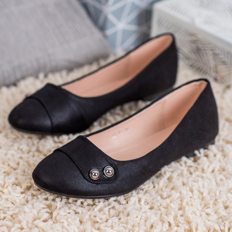 Small Swan Ballerines À Paillettes le noir 2