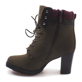 Bottines Cravates Ouvrières A-151 Vert 2
